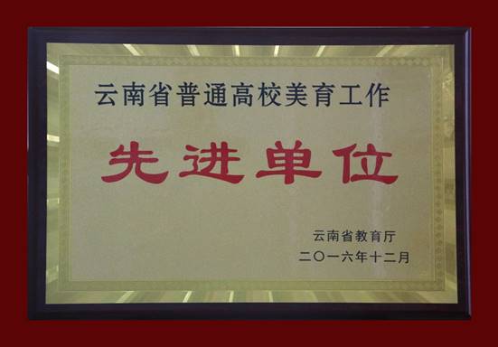 2016-12-30 公司团委荣获“云南高校美育工作先进单位”表彰