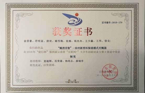 2018-第四届云南省“互联网+”老员工创新创业大赛-铜奖-俞景豪等